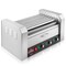Olde Midway Electric Hot Dog Roller Grill Cooker Machines with Bun Warming Drawer - Commercial Grade